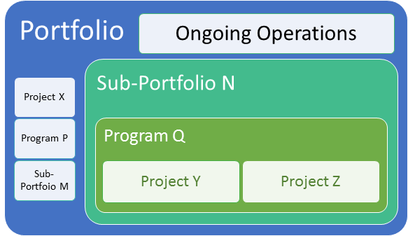 project vs program vs portfolio manager