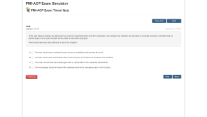 PM Prepcast PMI-ACP Simulator Question
